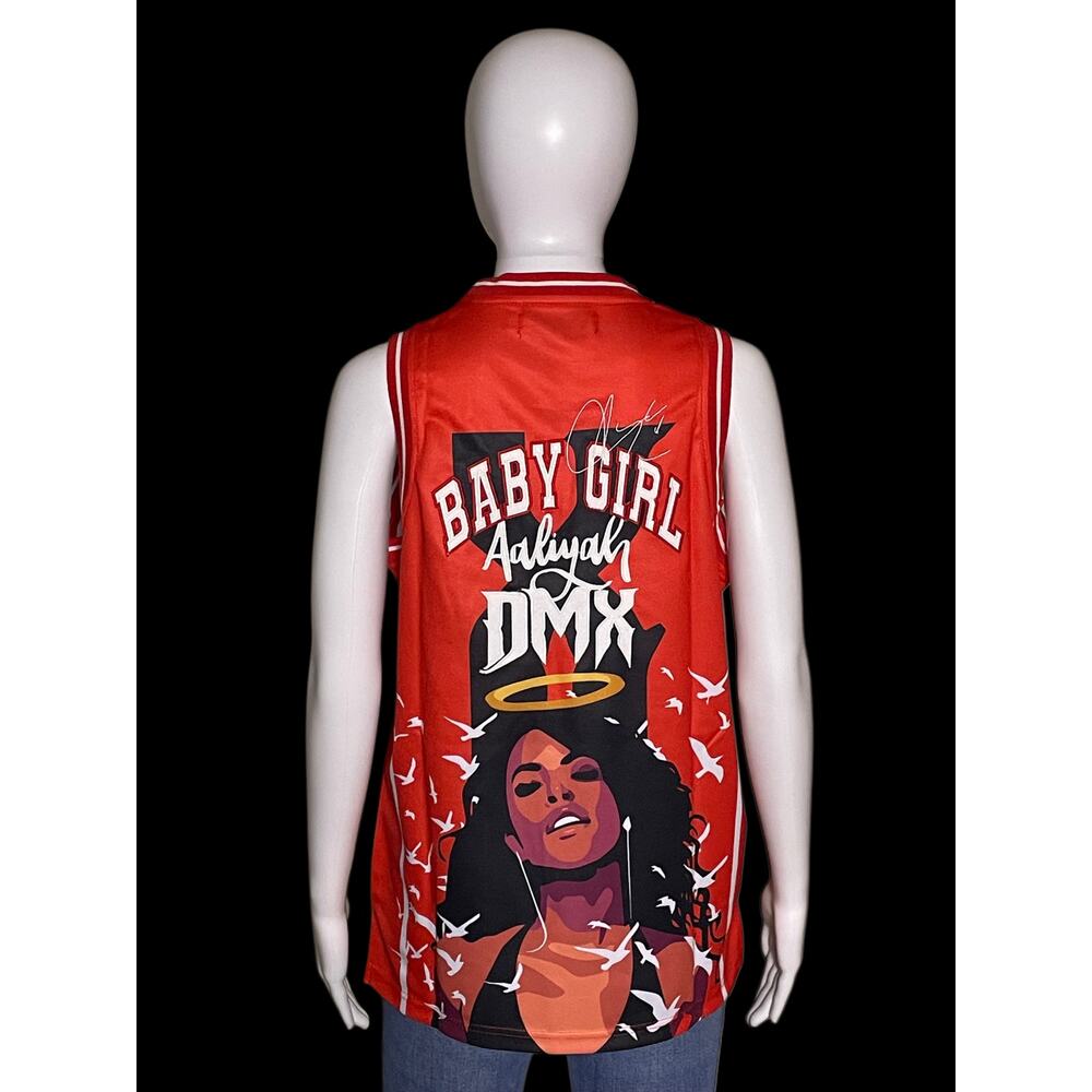Headgear Classics Nostalgia Aaliyah X DMX Youth Large Basketball Jersey NWT